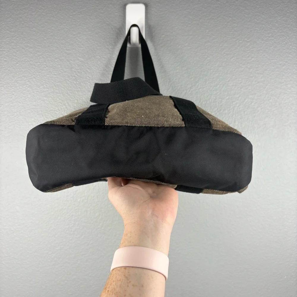 Timbuk2 Taupe Wool-Look Tote with Black Straps